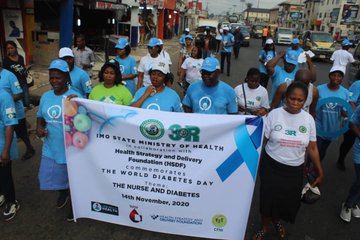 World Diabetes Day 2020 celebration with Imo State Commissioner for Health, Dr. Damaris Osunkwo
